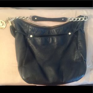 Black leather Michael Kors handbag!